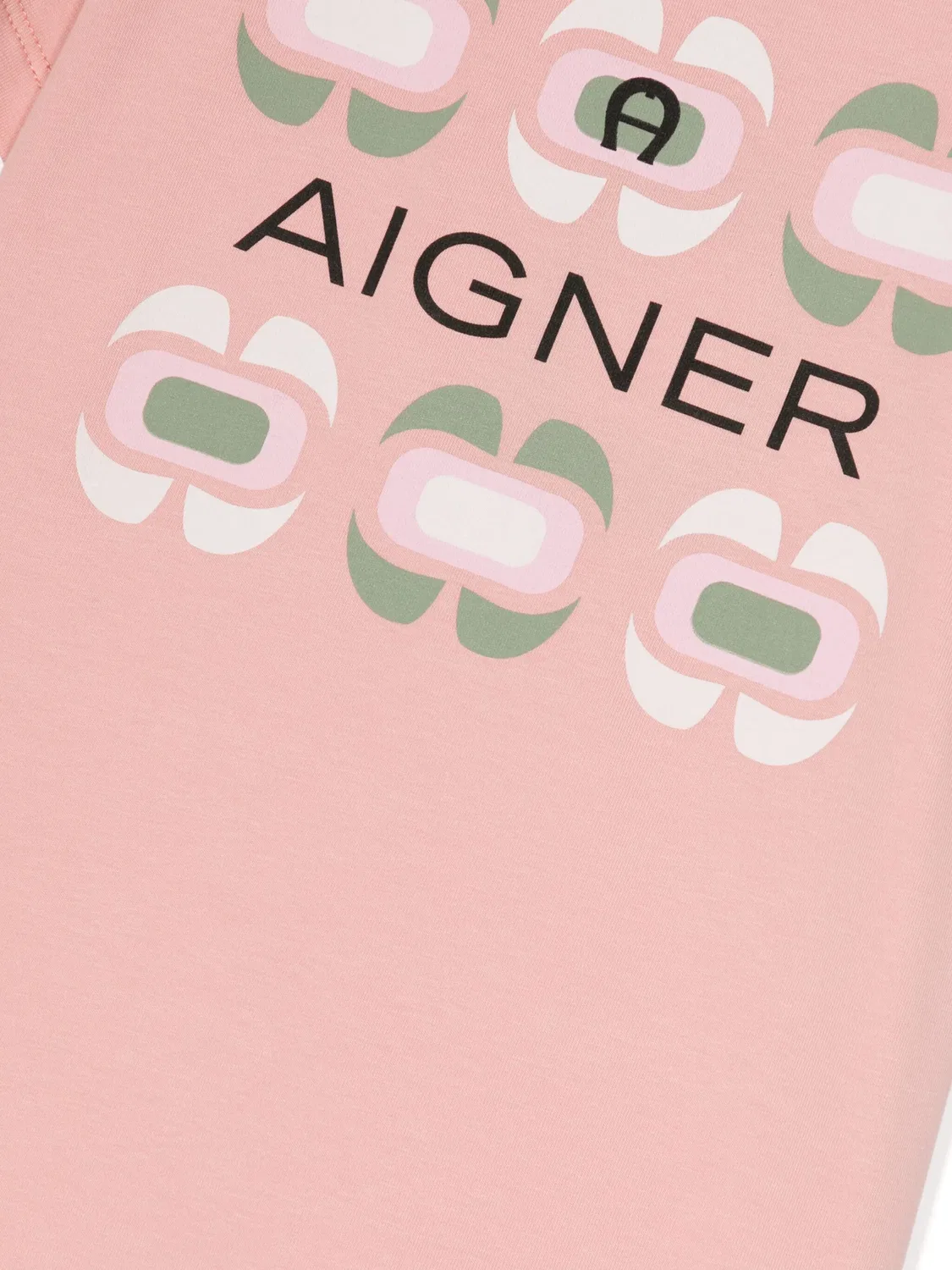 Хлопковая футболка с логотипом Aigner, розовый — фото 3