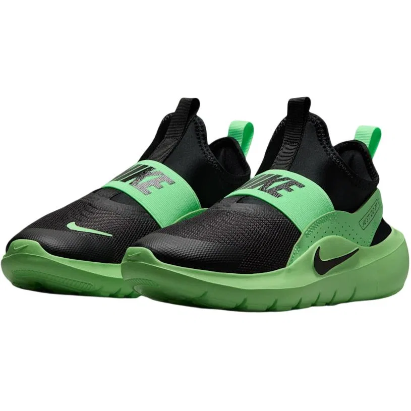 Детские кроссовки для бега Flex Runner 4 Nike, Black/Iridescent Green/Black — фото 4