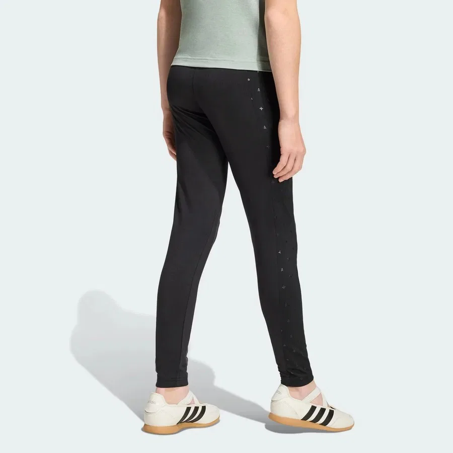 Детские леггинсы с принтом Train Essentials Seasonal adidas, Черный — фото 2