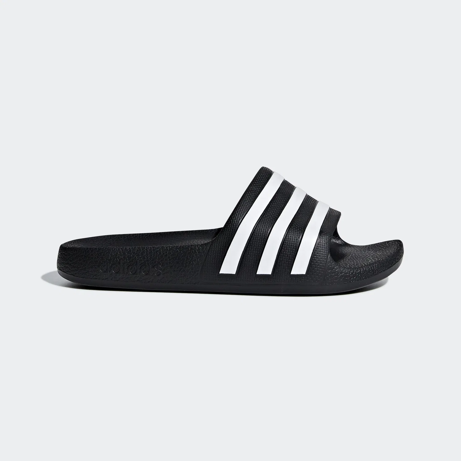 Детские шлепанцы с 3-полосным ремешком Adidas Sportswear, Core Black/Ftwr White/Core Black — фото 2
