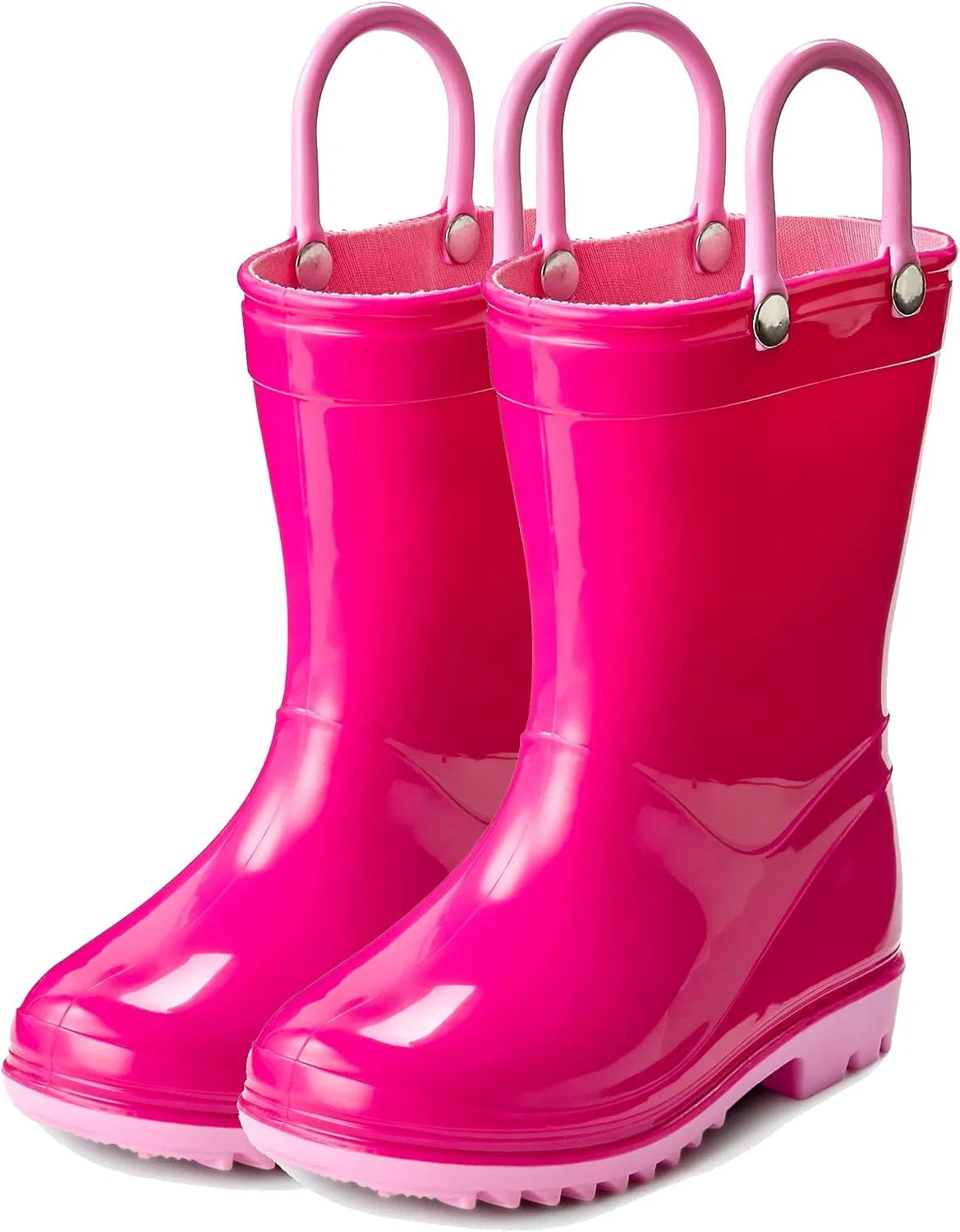 Детские сапоги дождевые легкие водонепроницаемые Puddle Play, Fuchsia And Light Pink