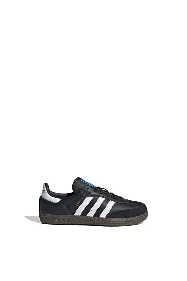 Детские кроссовки для девочек текстильные Samba Og C Unisex Kids Sneakers Ie3678 Adidas, Core Black — фото 3