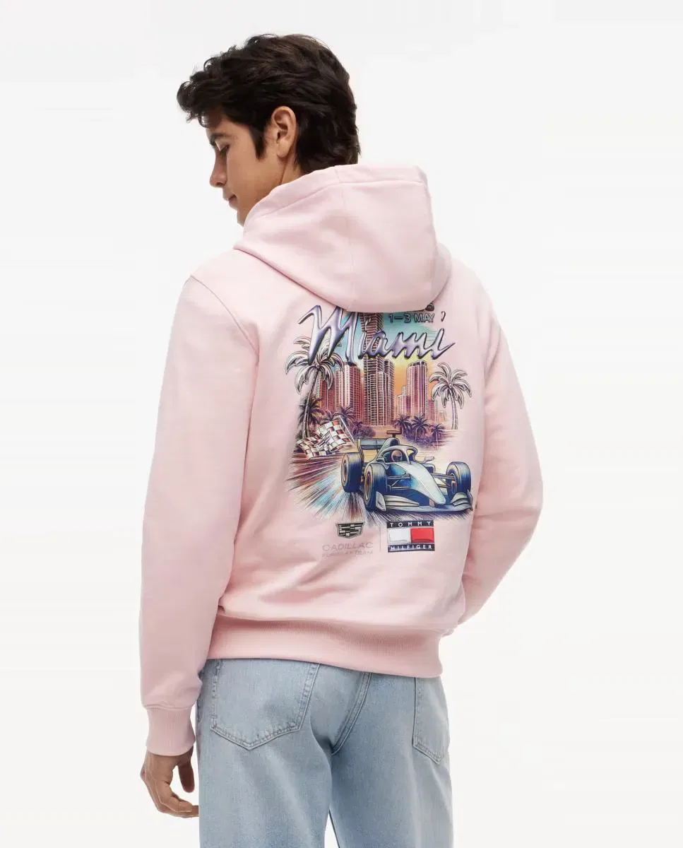 Мужская худи с принтом Cadillac Tommy Hilfiger, Rosa — фото 2