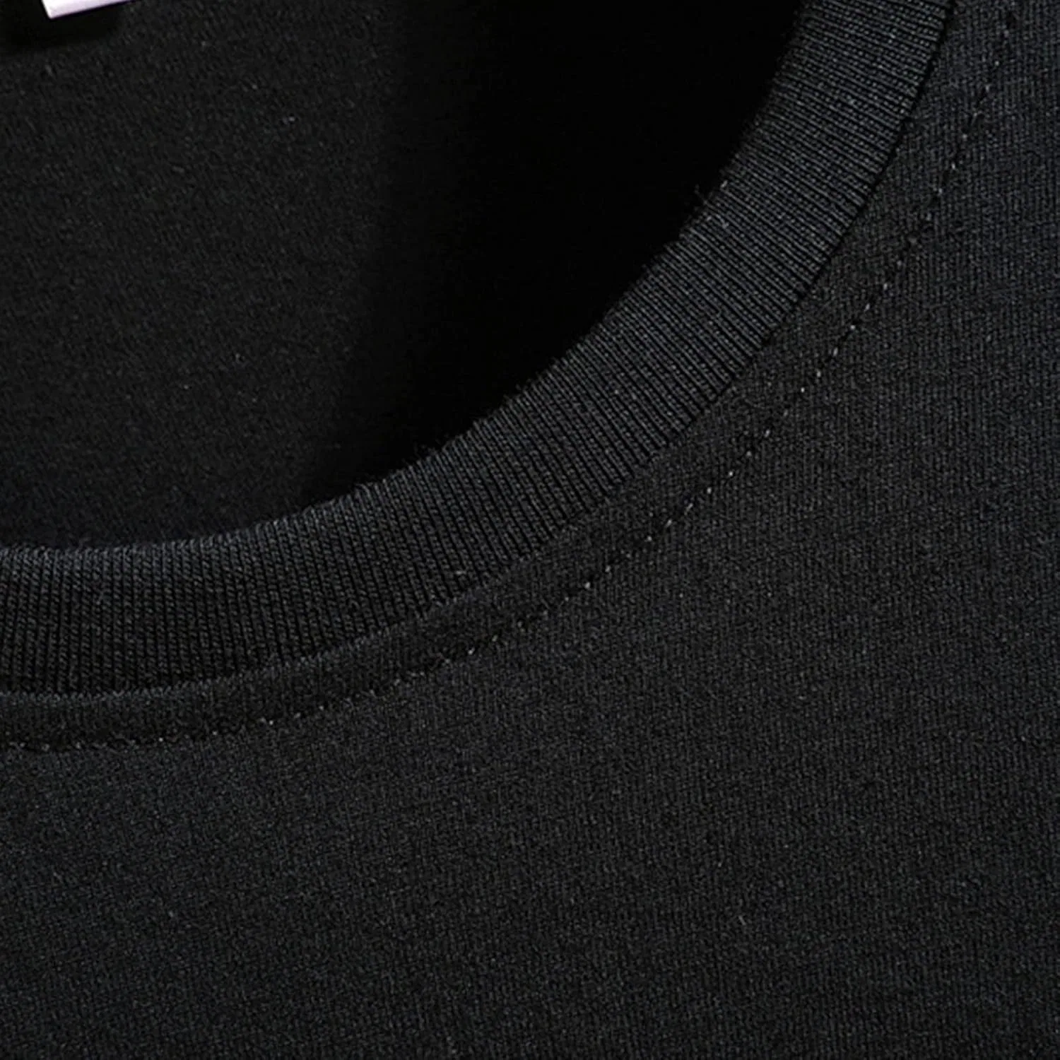 Мужская футболка с круглым вырезом Slim Fit, Black — фото 3