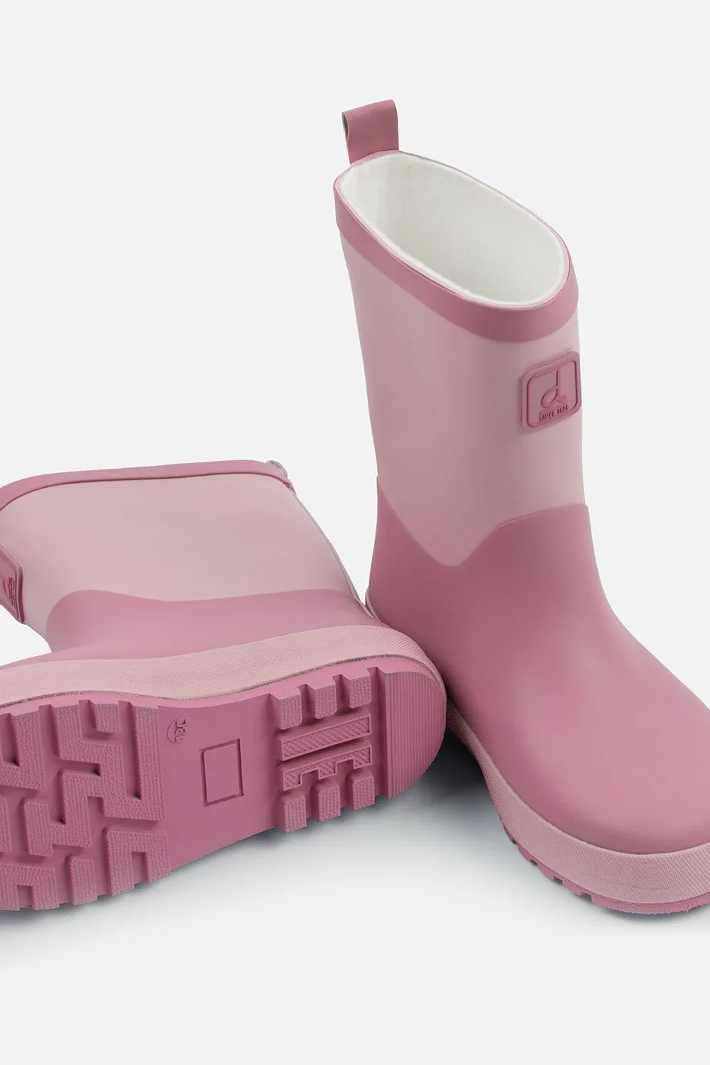Детские сапоги для девочек с протектором Rain Boots Deux par Deux, розовый — фото 4