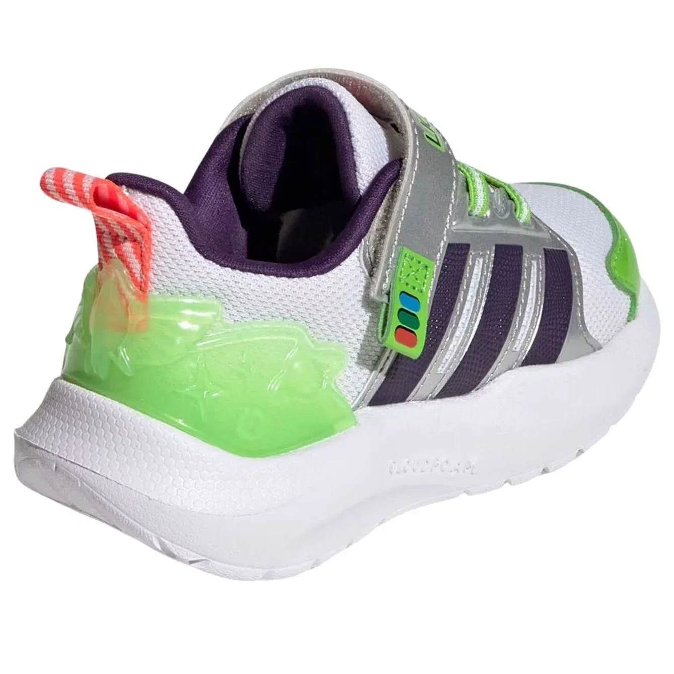 Детские кроссовки для малышей с принтом Lightorama Adidas, зеленый — фото 3