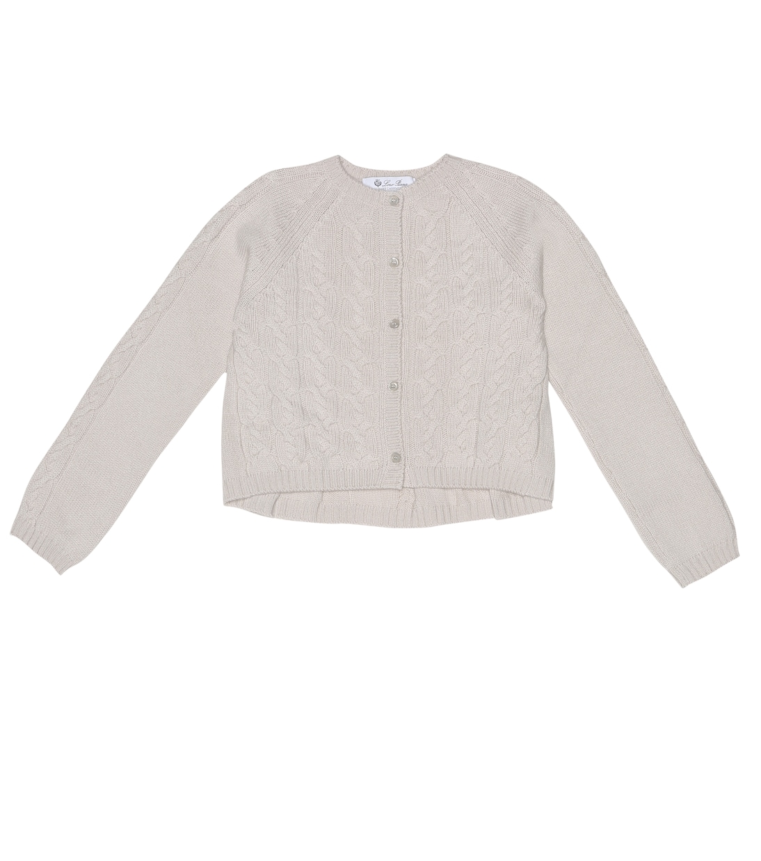 

Кашемировый кардиган Downy Cables Loro Piana Kids, Earl Grey