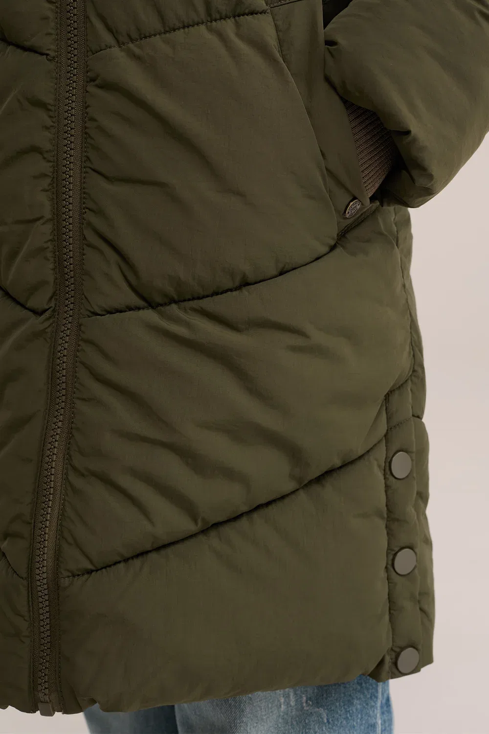 Зимнее пальто We Fashion, Army Green