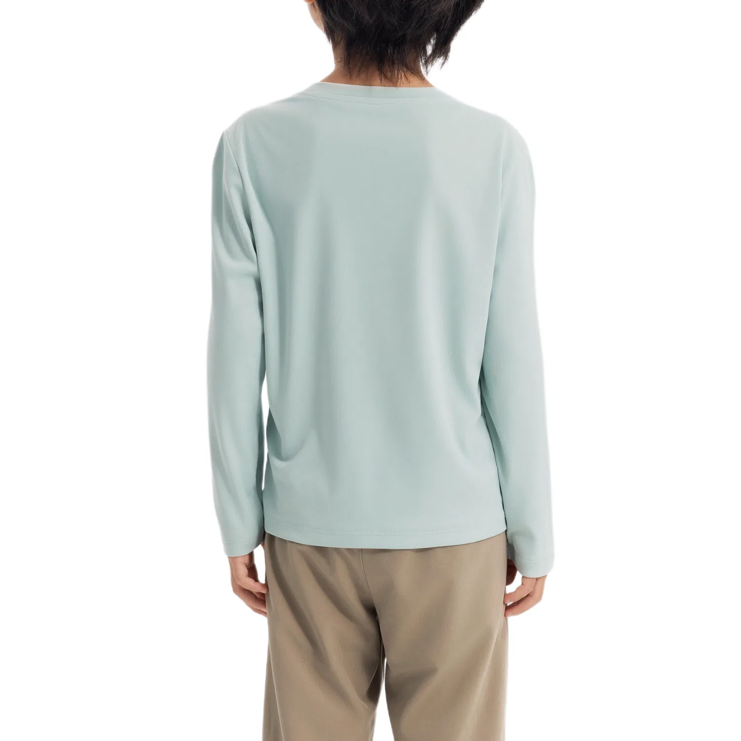 Детская футболка с круглым вырезом Moderate DECATHLON, Celadon Green — фото 3