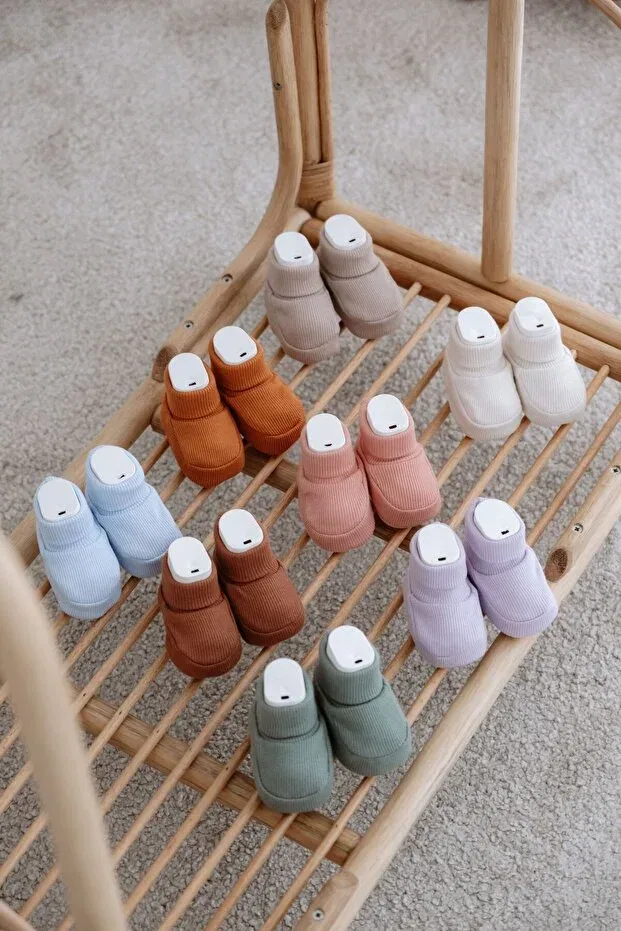 Детские пинетки для новорожденных вязаные Frelida Baby & Kids, Orange — фото 2