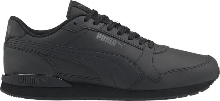 

Кроссовки Puma ST Runner v3 Leather Triple Black, черный