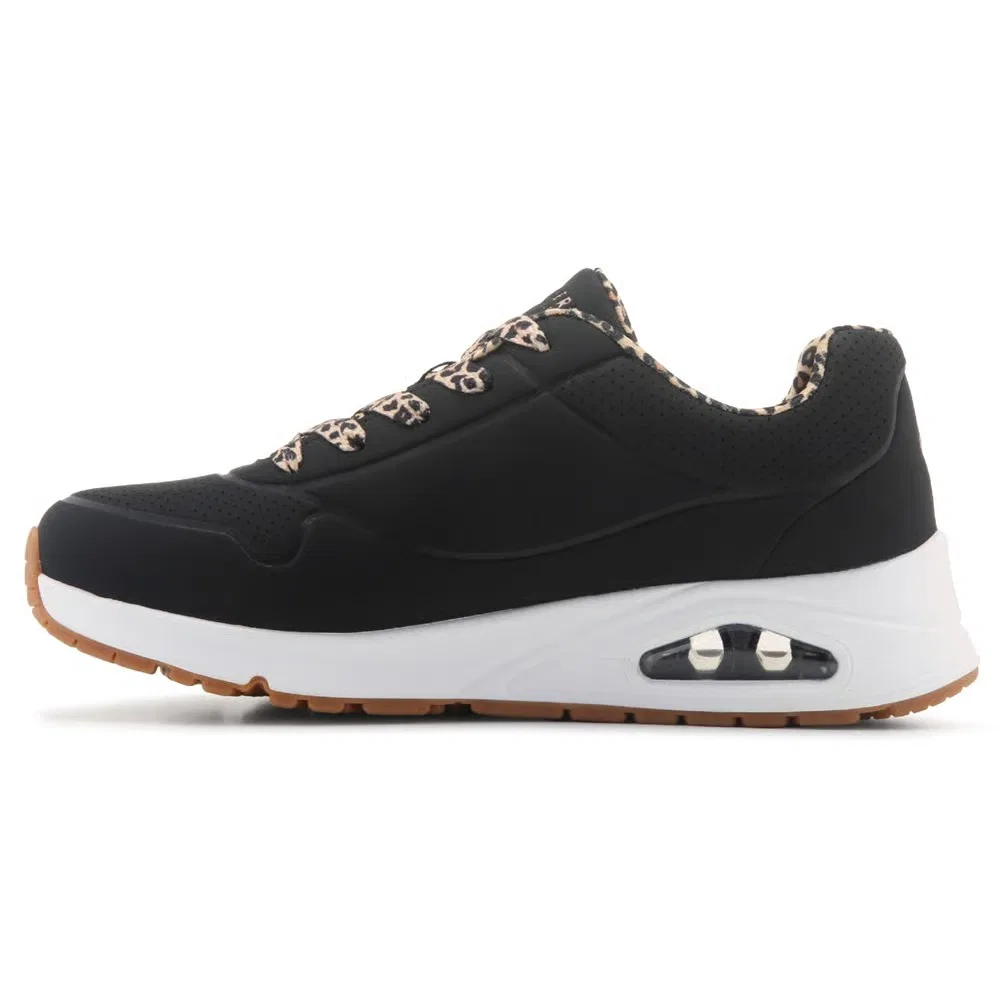 Детские кроссовки Street Uno Skechers, Black Leopard/Gum — фото 3