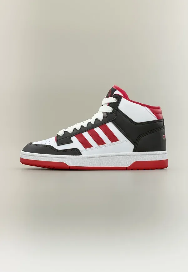 Кроссовки Rapid Court Mid унисекс для тренировок Adidas Performance, белый/черный/красный