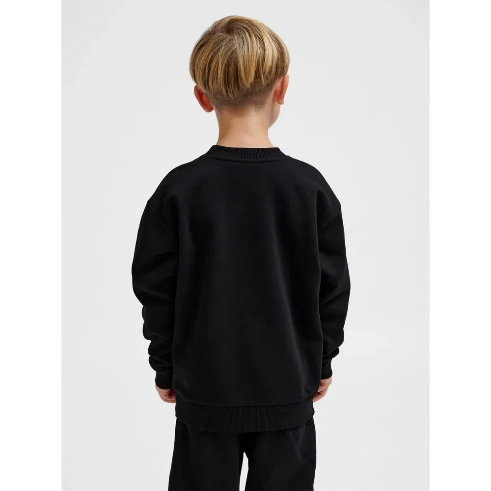 Детский свитшот для девочек свободного кроя Loose Bee Hummel, Black — фото 3