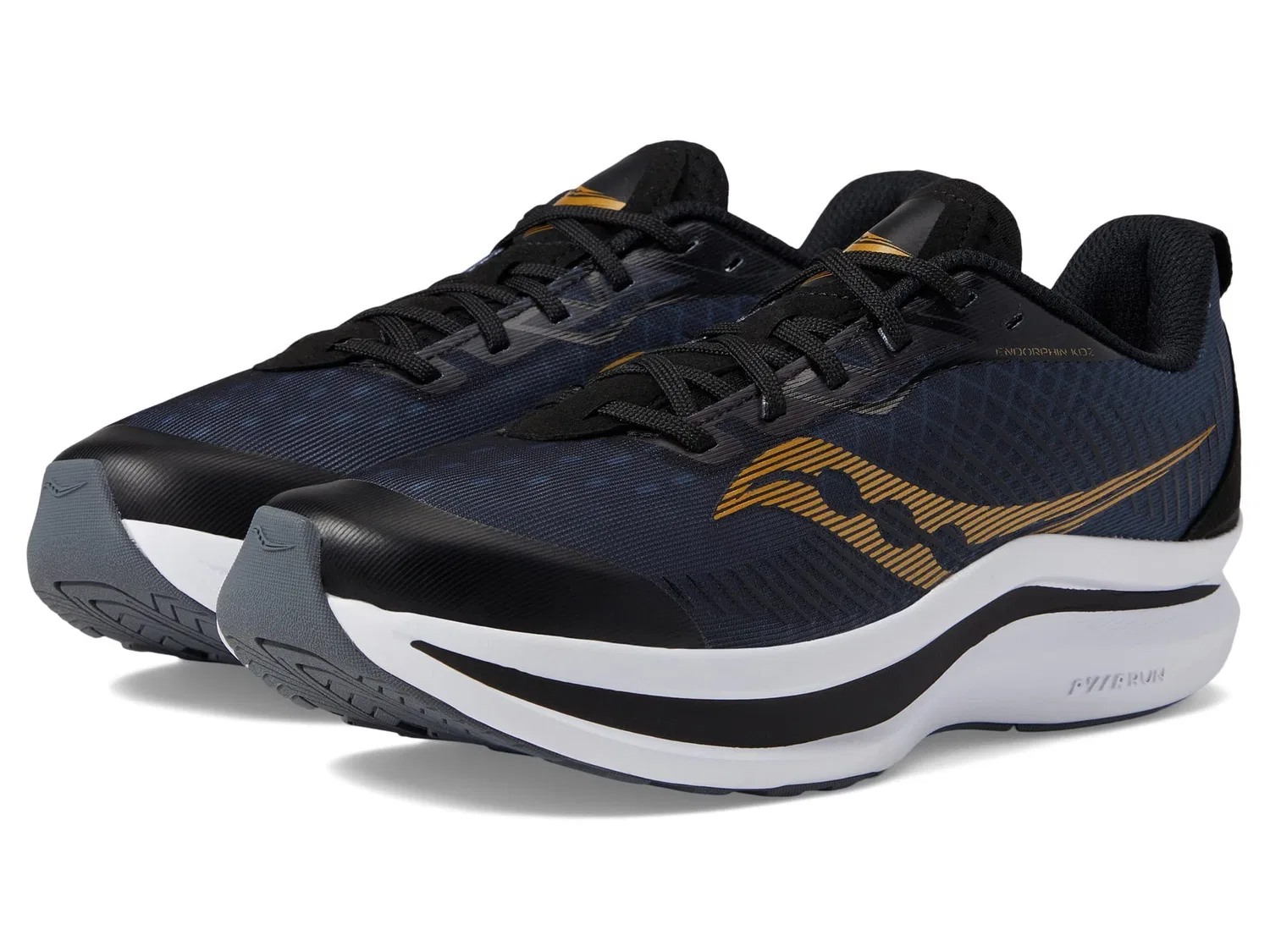 Детские кроссовки для мальчиков с технологией SPEEDROLL Endorphin KDZ Saucony, Black — фото 3
