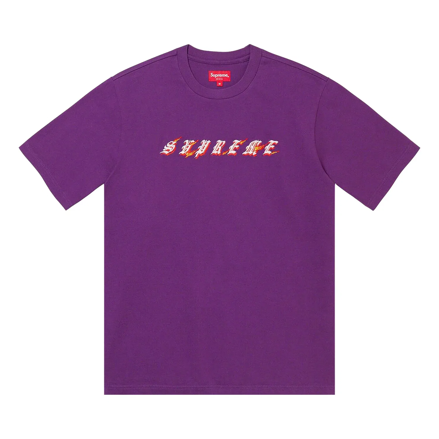 Футболка с принтом Flames Supreme, Plum