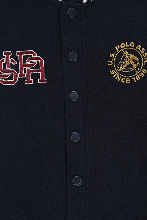 Детский кардиган для мальчиков вязаный U.S. Polo Assn., Navy Blue — фото 3
