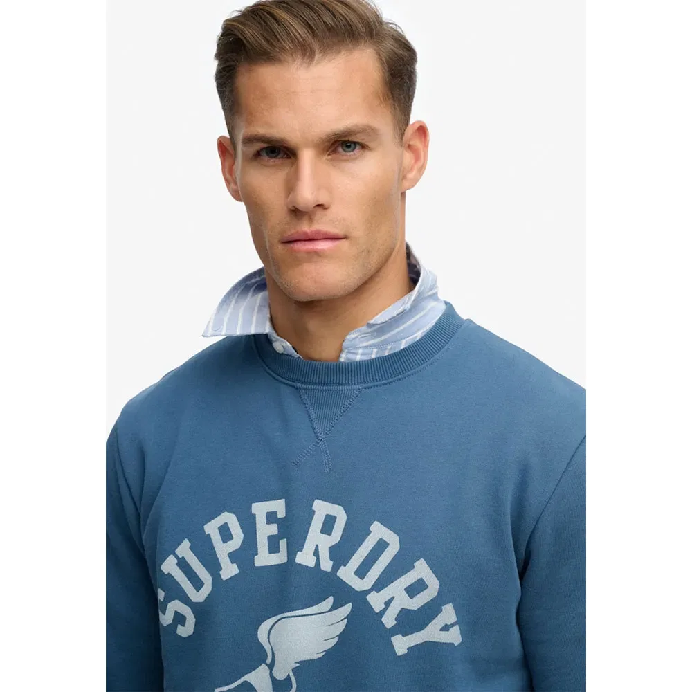 Свитшот Athletic Essential Crew Superdry, синий — фото 3