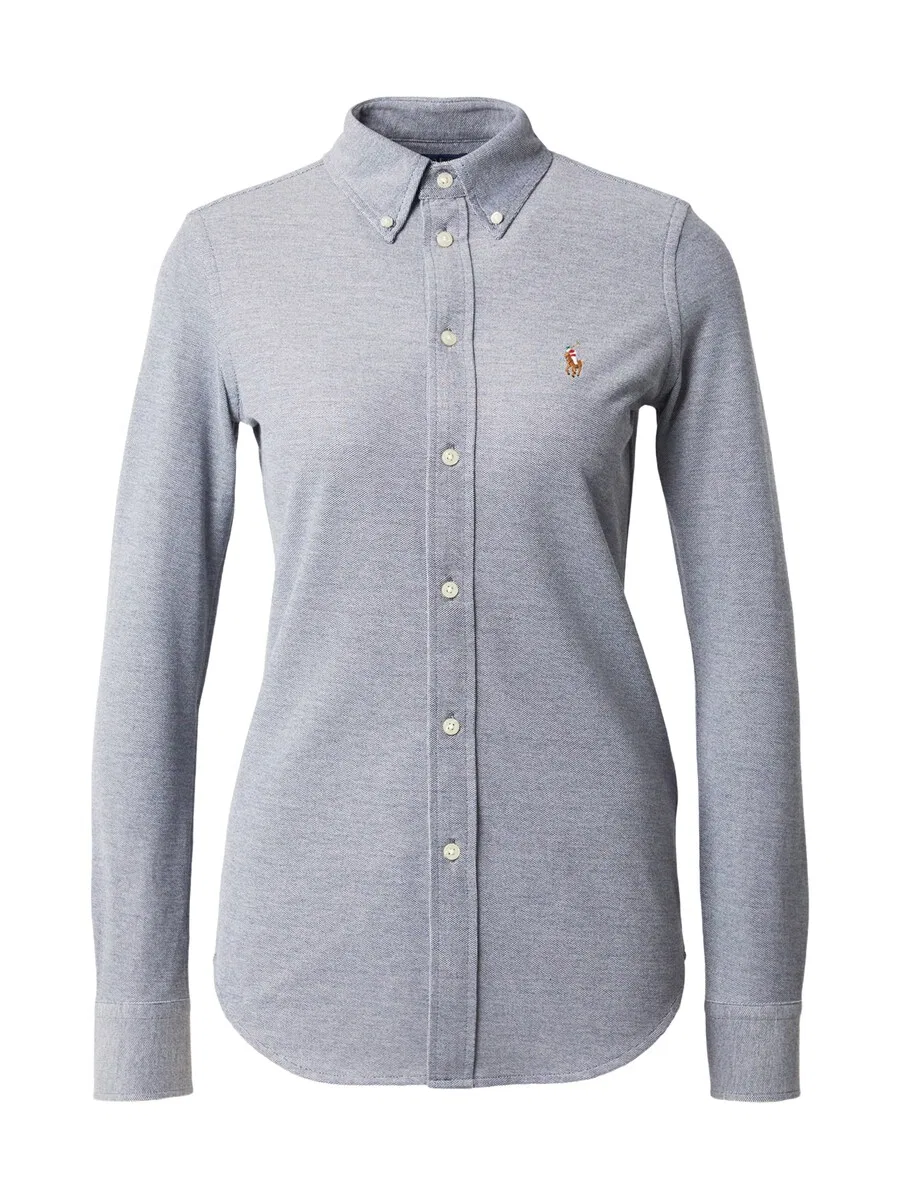 Блузка Polo Ralph Lauren серого цвета