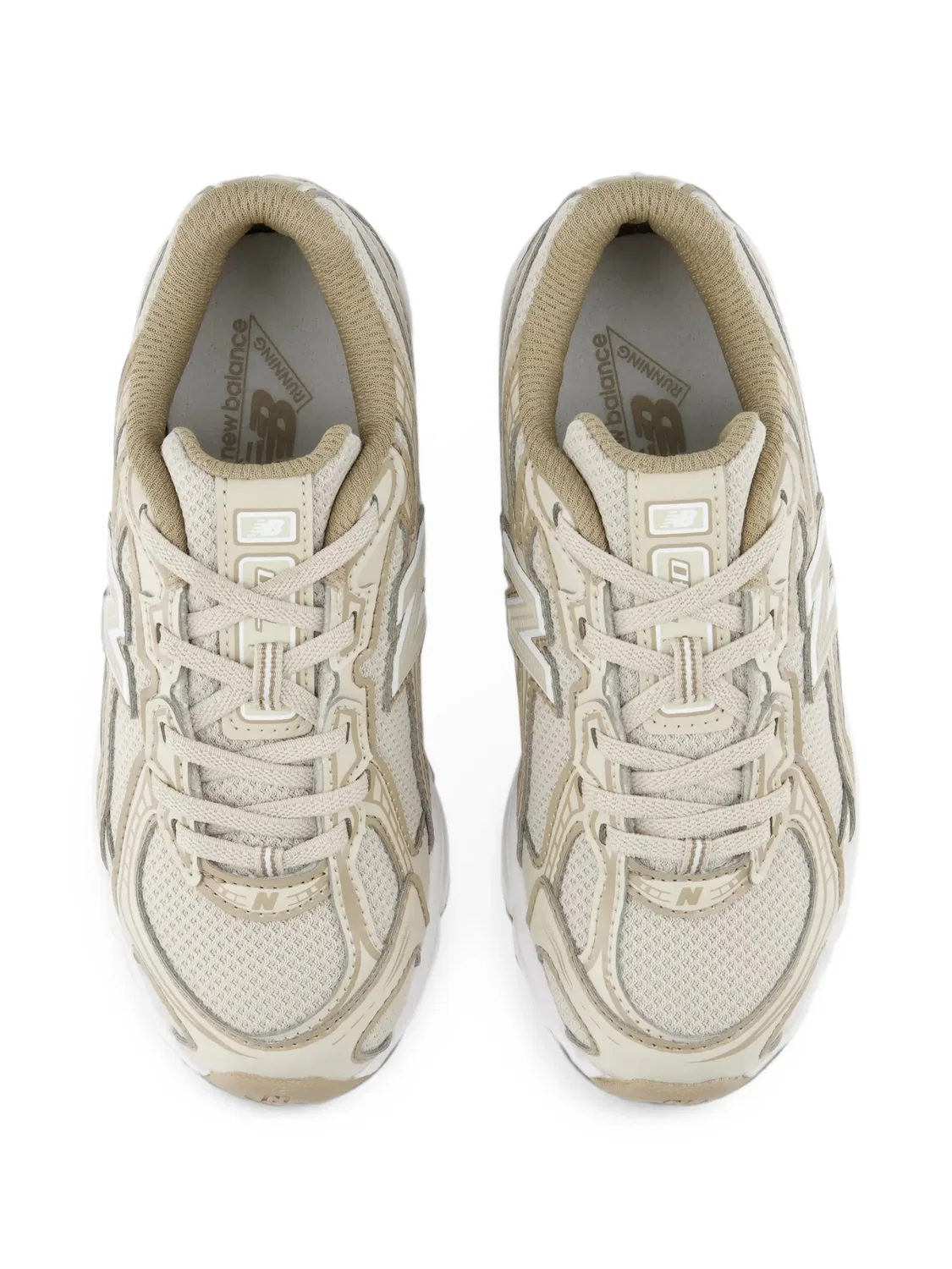 Кроссовки 740 с эластичными шнурками New Balance Kids, нейтральные цвета — фото 4