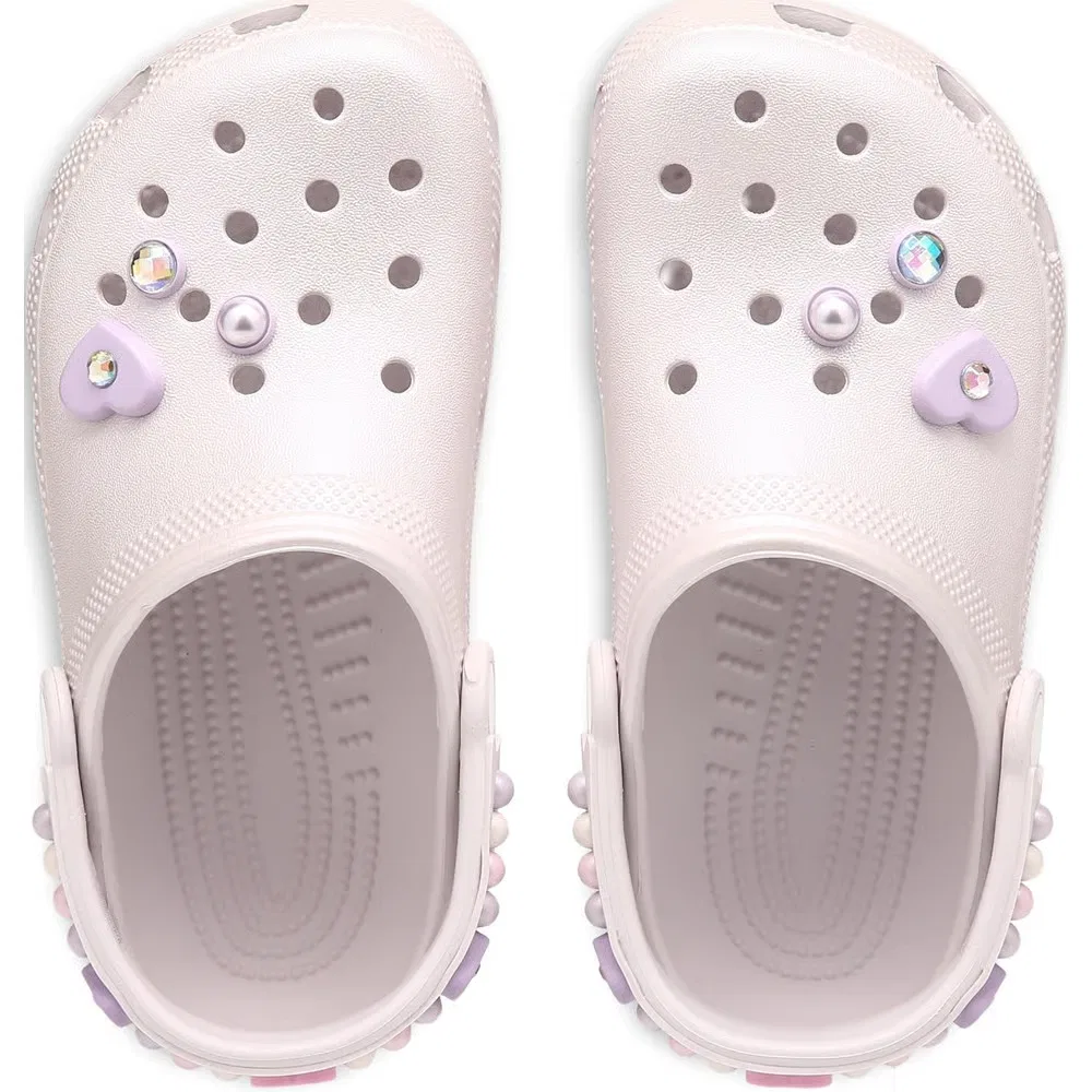 Детские классические сабо с графическим рисунком Crocs, Grape Ice — фото 3