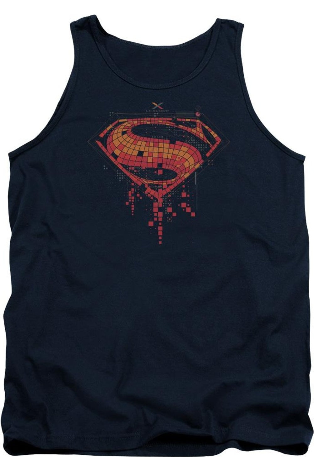 

Майка для взрослых Batman V Superman Tech Super Logo Gildan, темно-синий