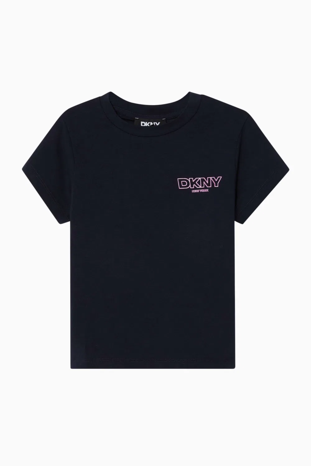 Футболка с принтом из хлопка DKNY