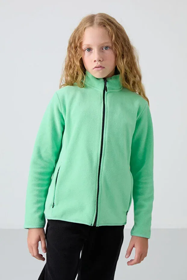 Детские свитшот для девочек с длинным рукавом Tommy Life, Black-Water Green — фото 4