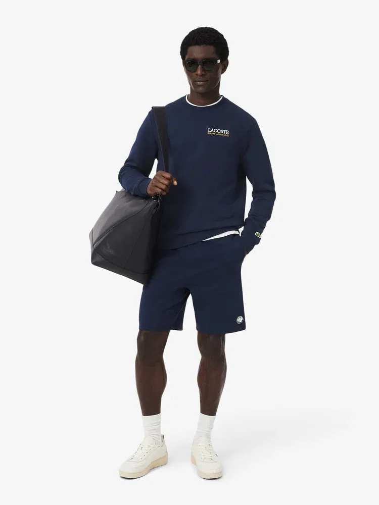 Свитшот мужской с графическим принтом, Roland Garros LACOSTE, Navy — фото 4