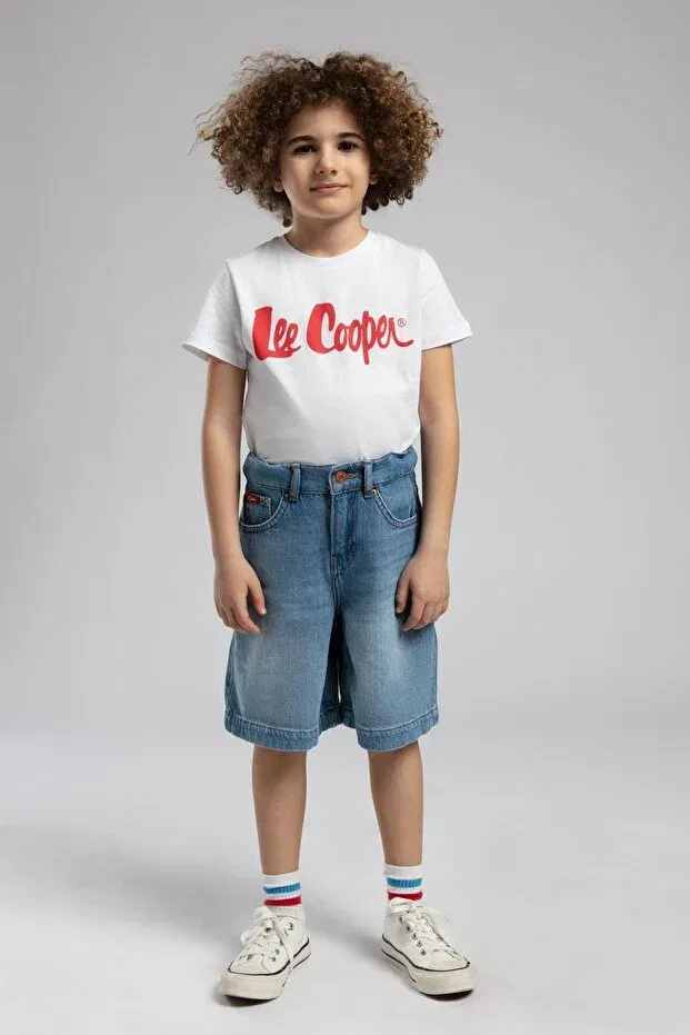 Детские джинсовые шорты для мальчиков Normal Waist Comfortable Blue Boy's Denim Shorts 252 LCB 121004 Lee Cooper, Denim — фото 3