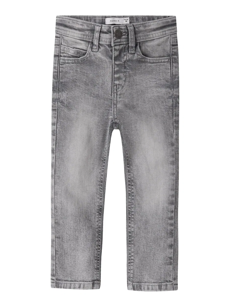 Джинсы NAME IT Slim fit 'NMMSILAS' серого цвета