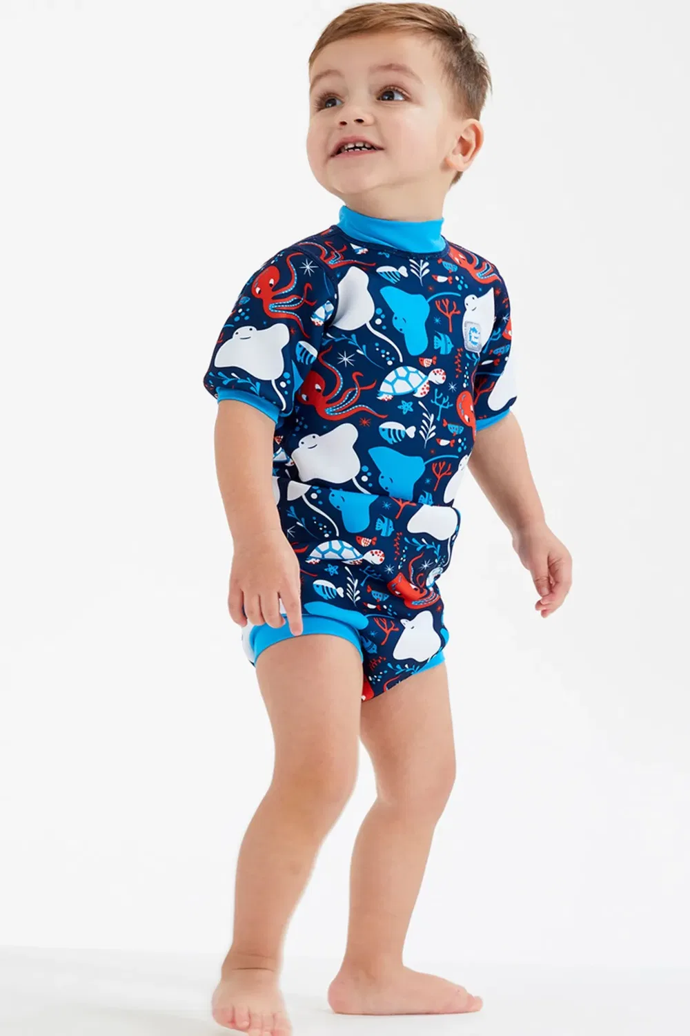 Детский гидрокостюм-подгузник Happy Nappy Splash About, Navy — фото 3