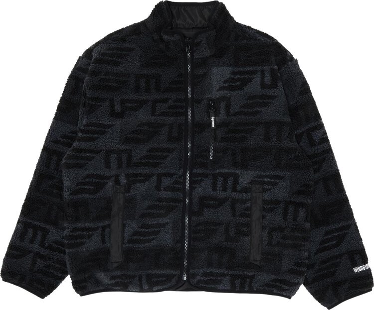 

Куртка Supreme Geo Reversible WINDSTOPPER Fleece Jacket 'Black', черный