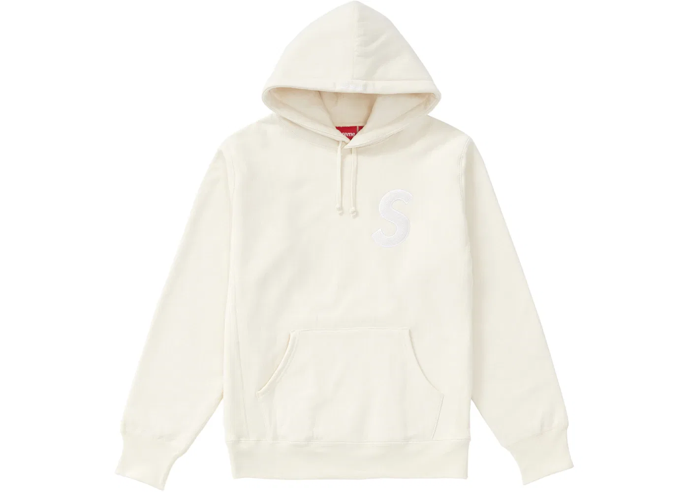 Мужской свитшот с капюшоном и принтом Supreme (FW18), Natural