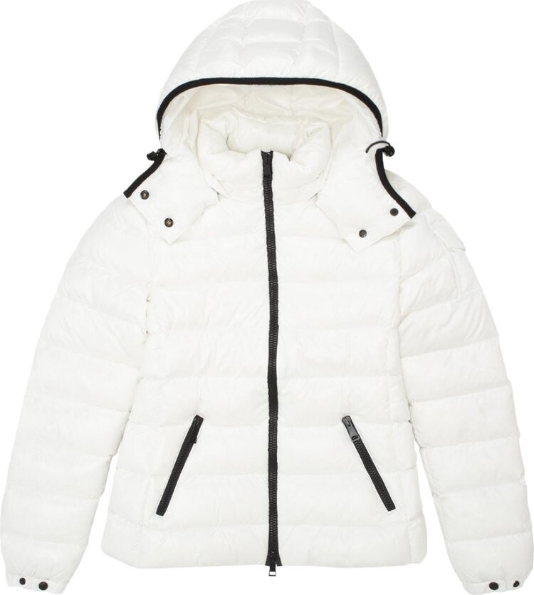 

Куртка Moncler Bady Hooded Shiny Full Zip Jacket 'White', белый