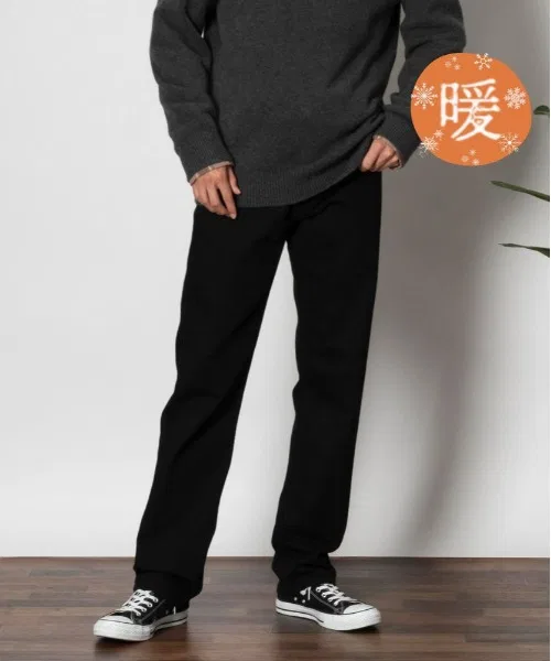 Мужские джинсы с утеплением Levi's WARM 505, Черный