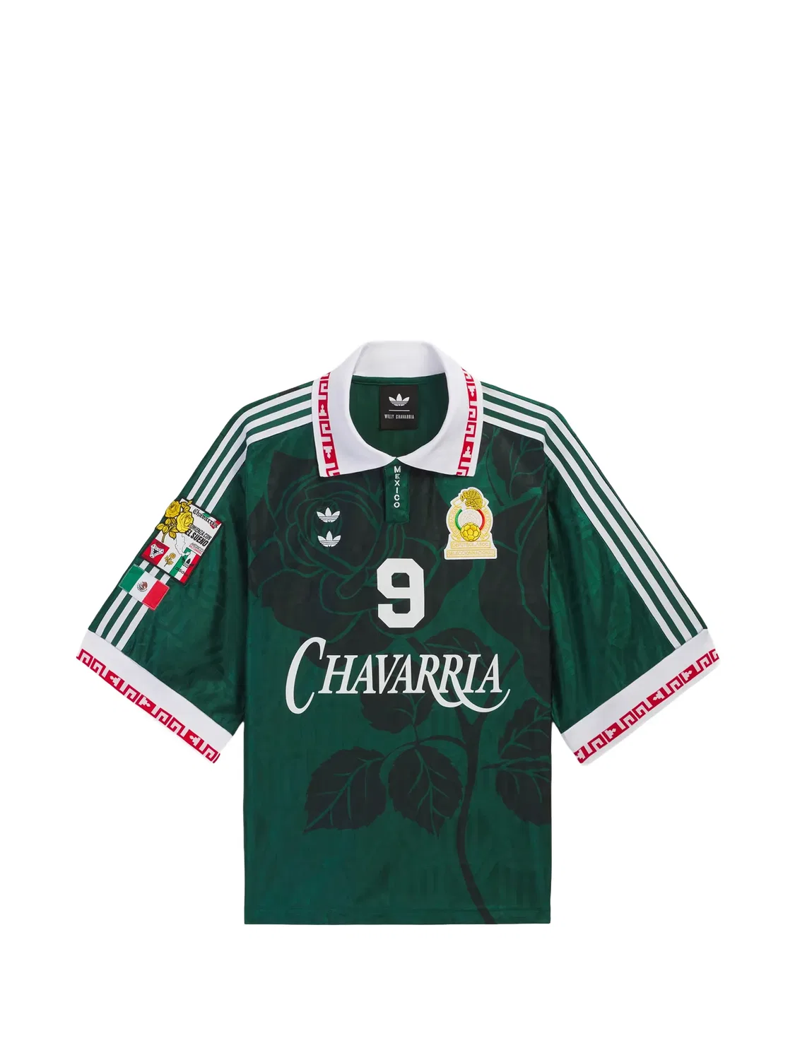 Футболка Chavarria с цветочным принтом Adidas, зеленый