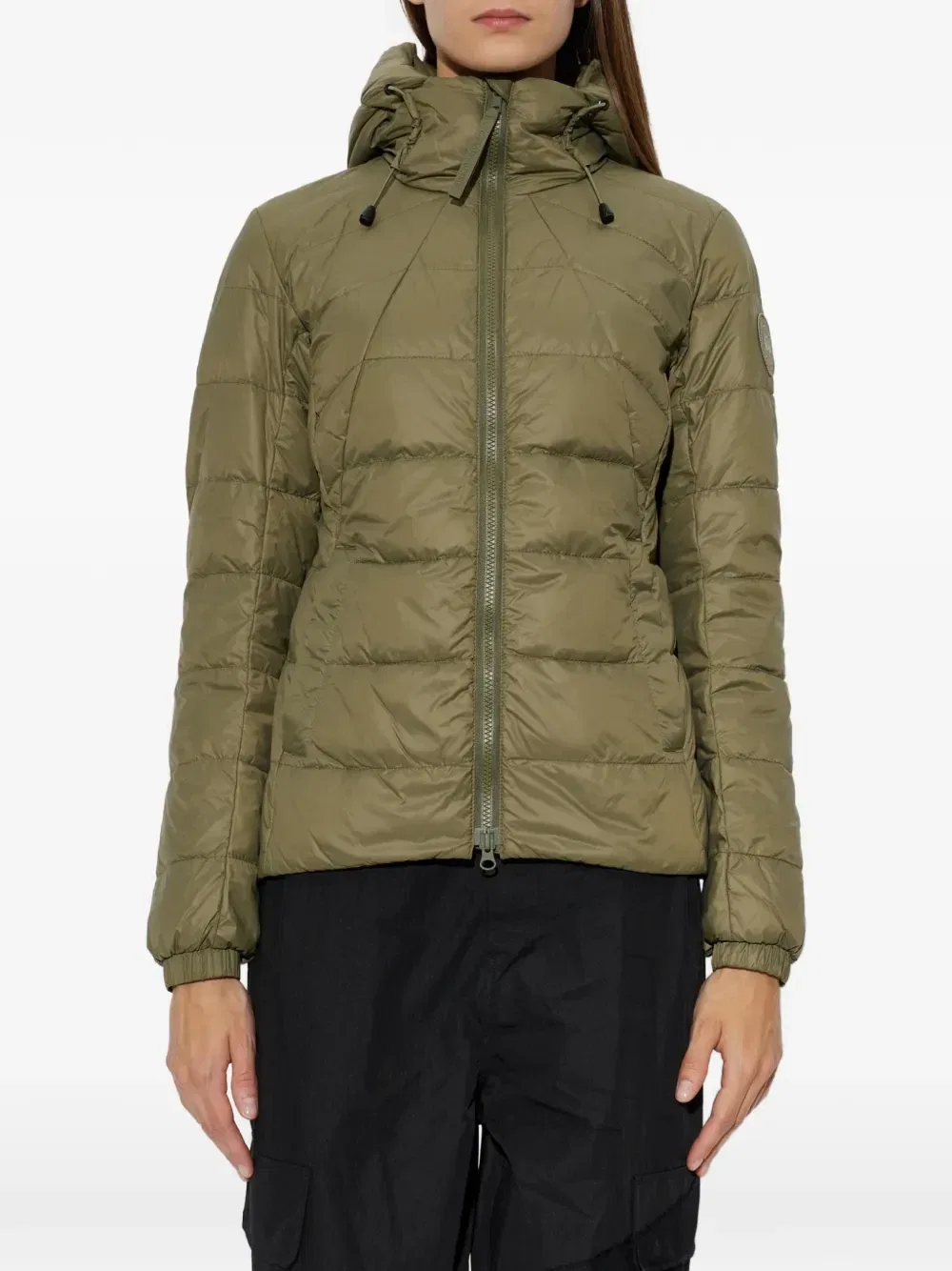 Стеганая куртка Abbott Canada Goose, зеленый — фото 3