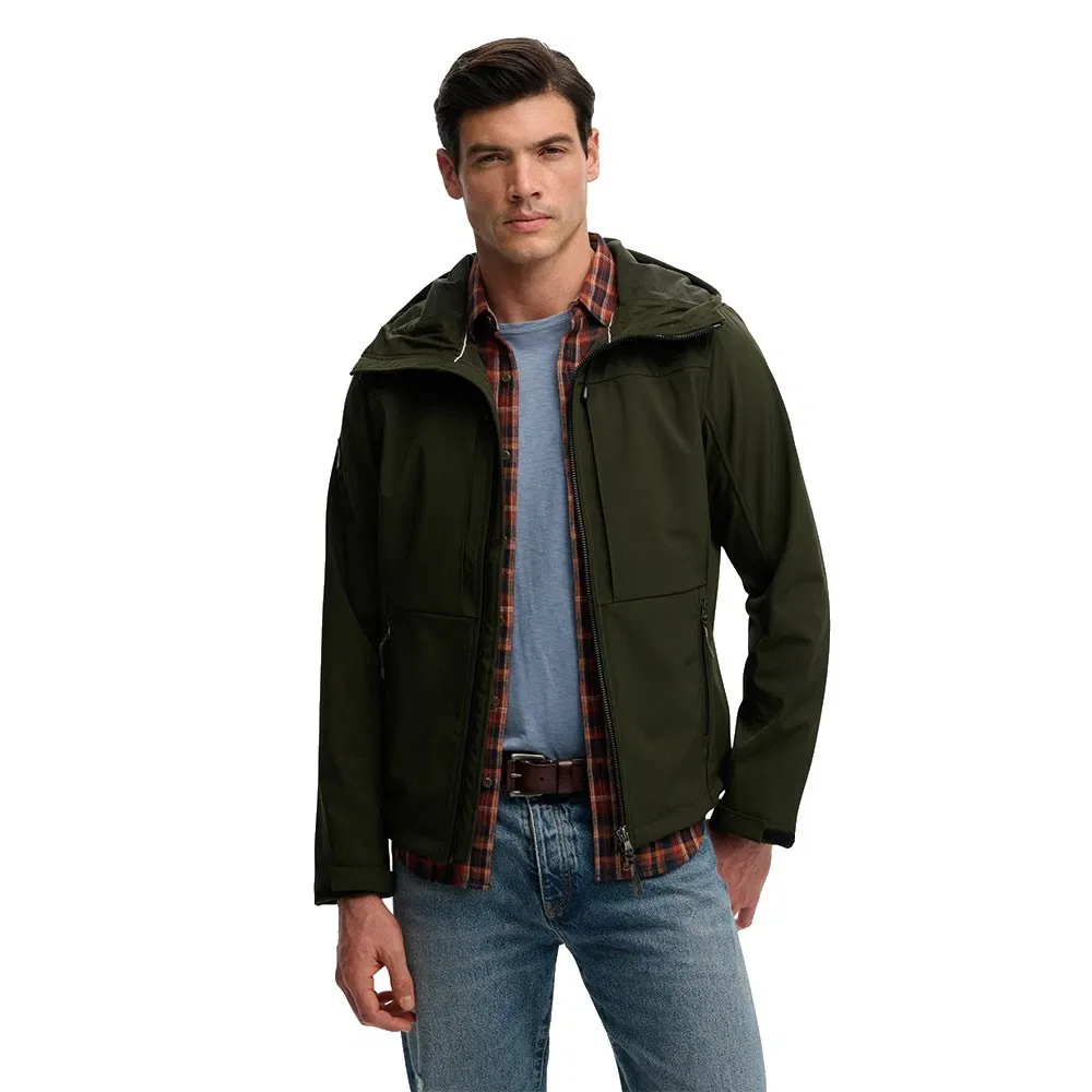 Куртка Softshell Trekker Superdry, зеленый