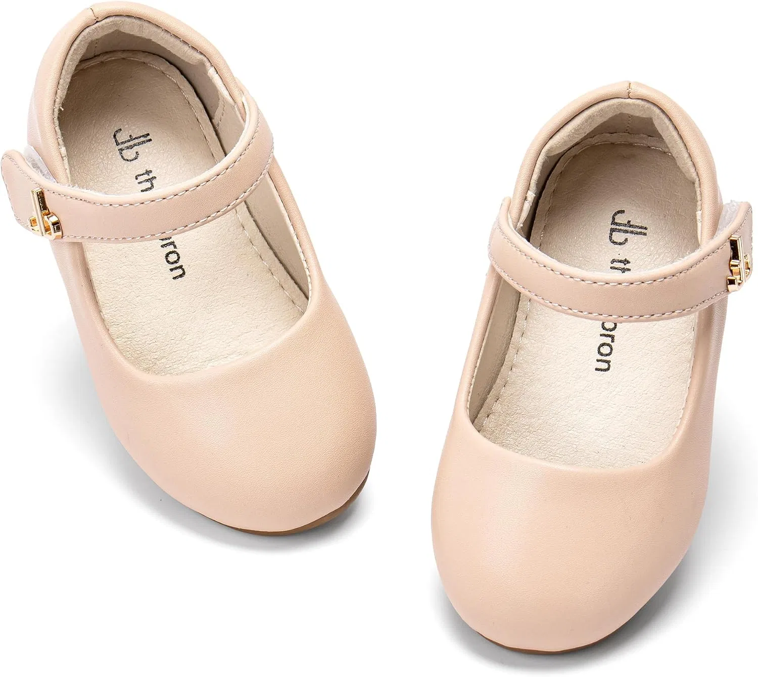 Детские туфли Мэри Джейн для девочек Retro Brogue Style THEE BRON, Creamy Nude