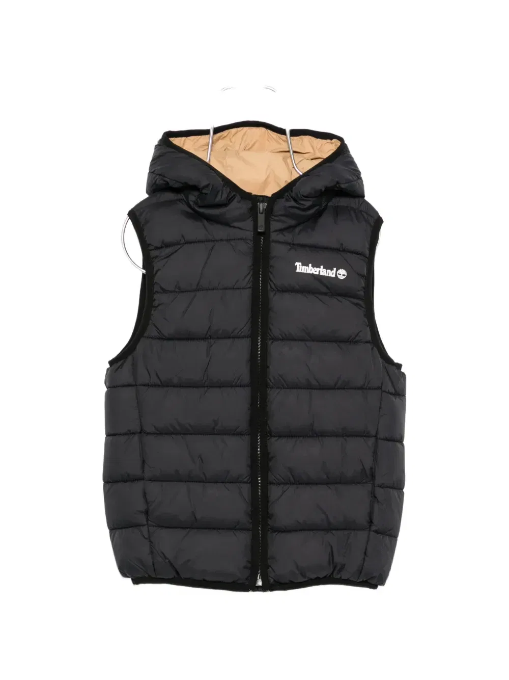 Утепленный жилет с капюшоном Timberland Kids, черный