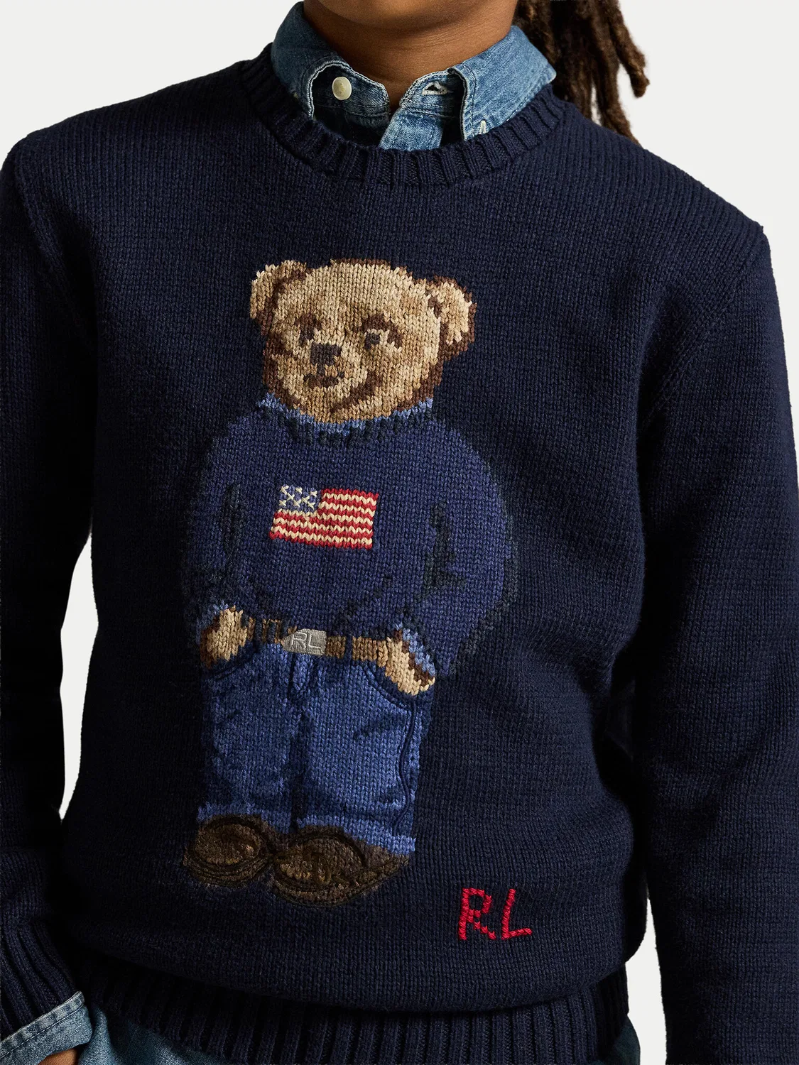 Толстовка стандартного кроя для мальчика Polo Ralph Lauren, темно-синий — фото 3
