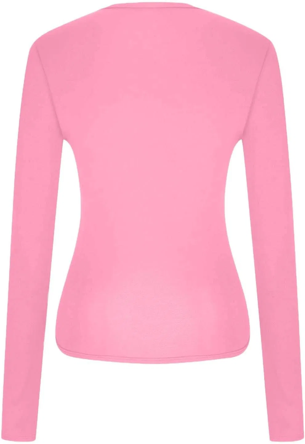 Женская футболка с длинным рукавом облегающая Workout, Pink — фото 3