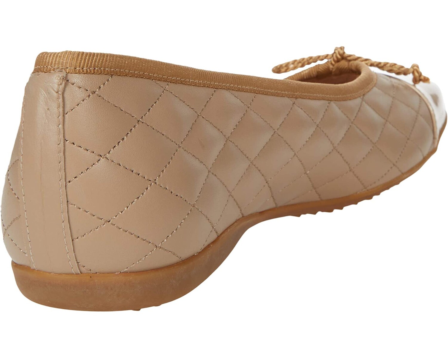 Туфли на плоской подошве PassportR Flat French Sole, латте из лакированной кожи — фото 3