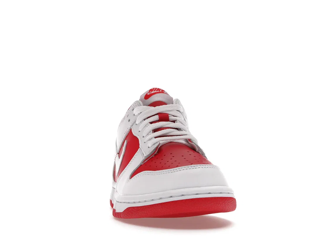 Детские кроссовки с принтом Nike Dunk Low Nike, University Red/White-Total Orange — фото 2