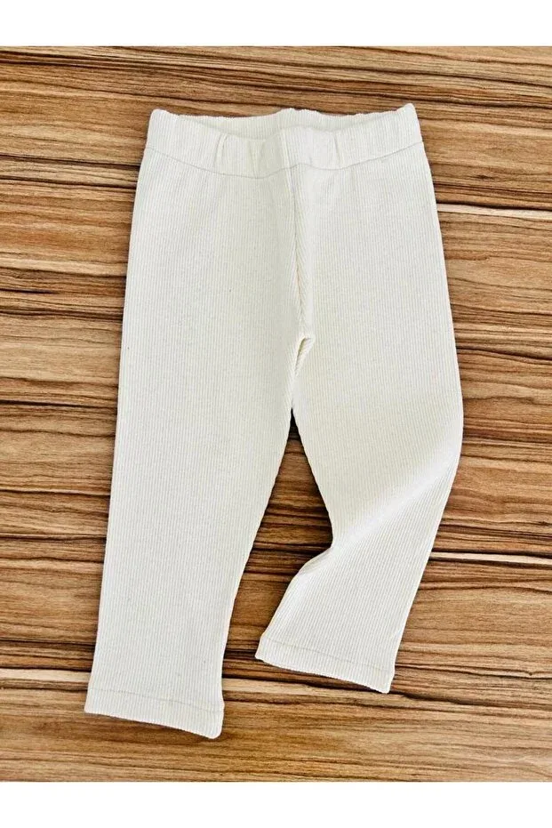 Детские леггинсы для девочек хлопковые Aryakids, Cream