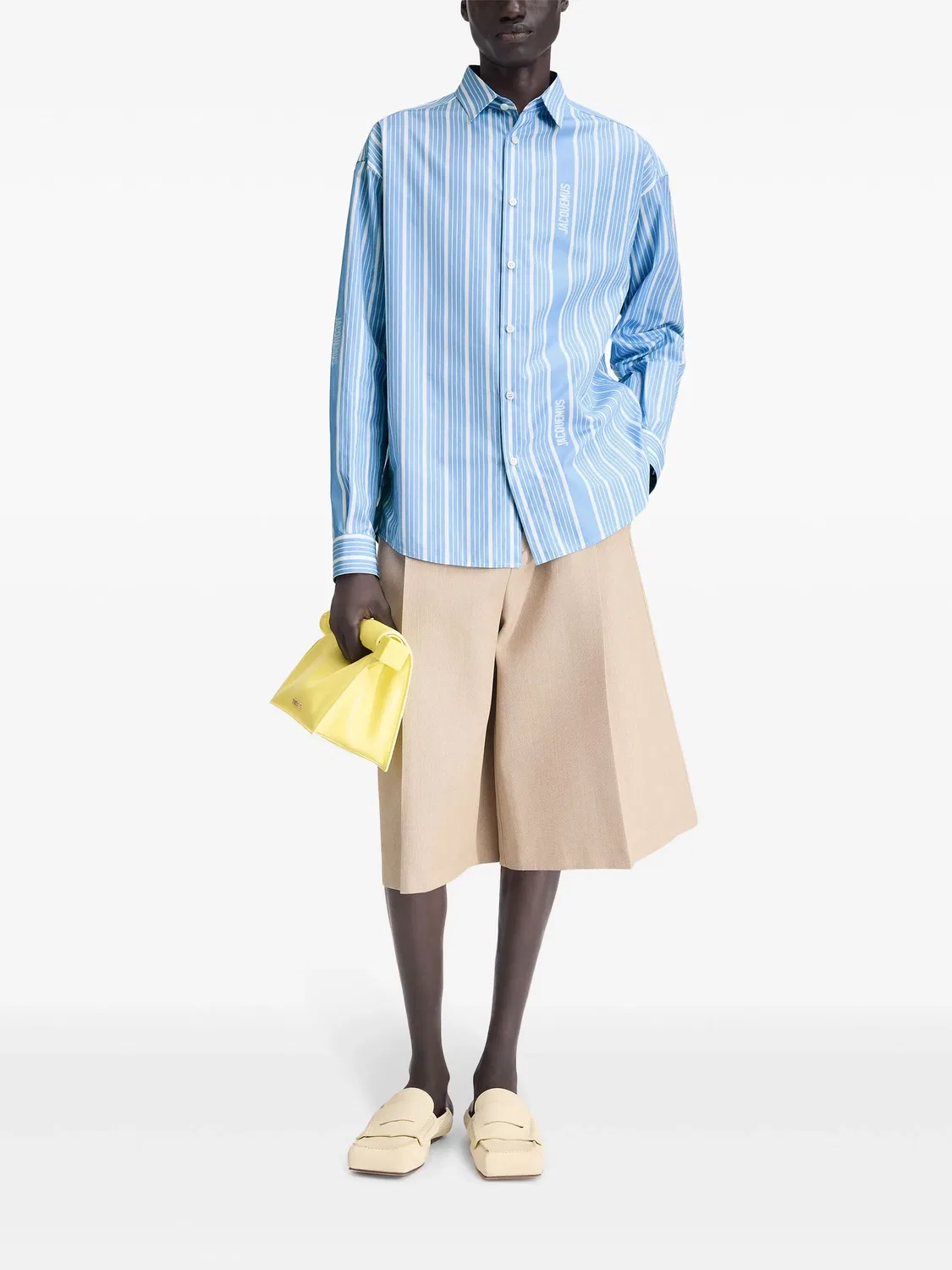 Jacquemus Рубашка La Chemise Simon, синяя — фото 4