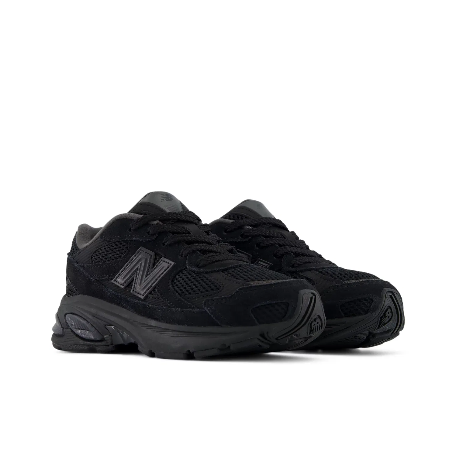 Детские кроссовки с шнуровкой 2010 Lace New Balance, Black — фото 2