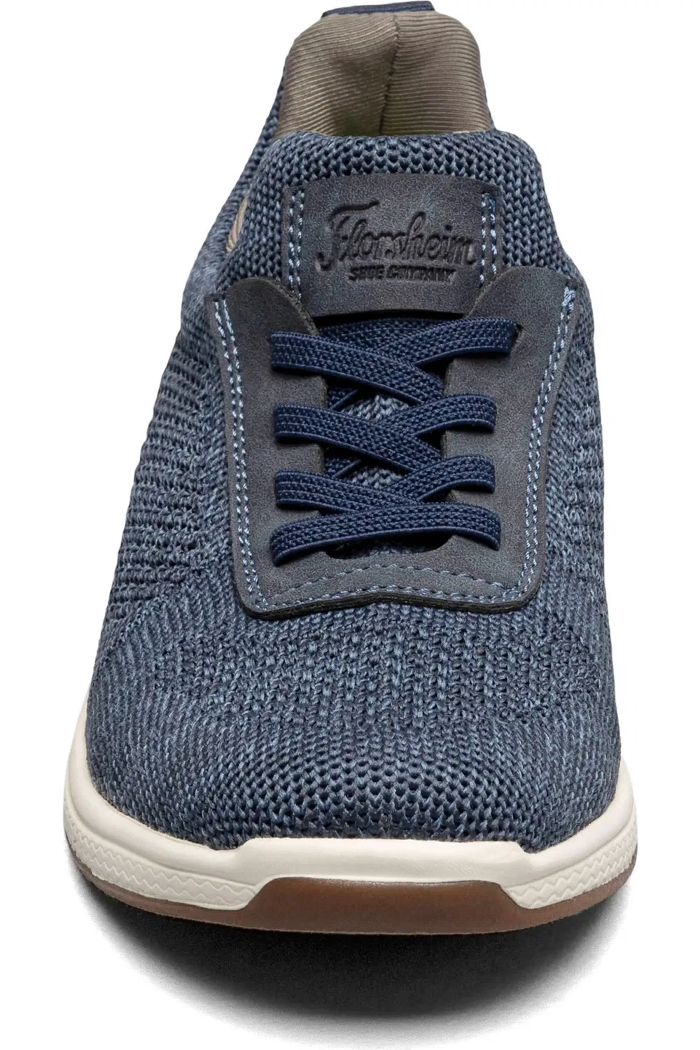 Детские кроссовки slip-on с эластичной шнуровкой Satellite Knit Florsheim, темно синий — фото 4