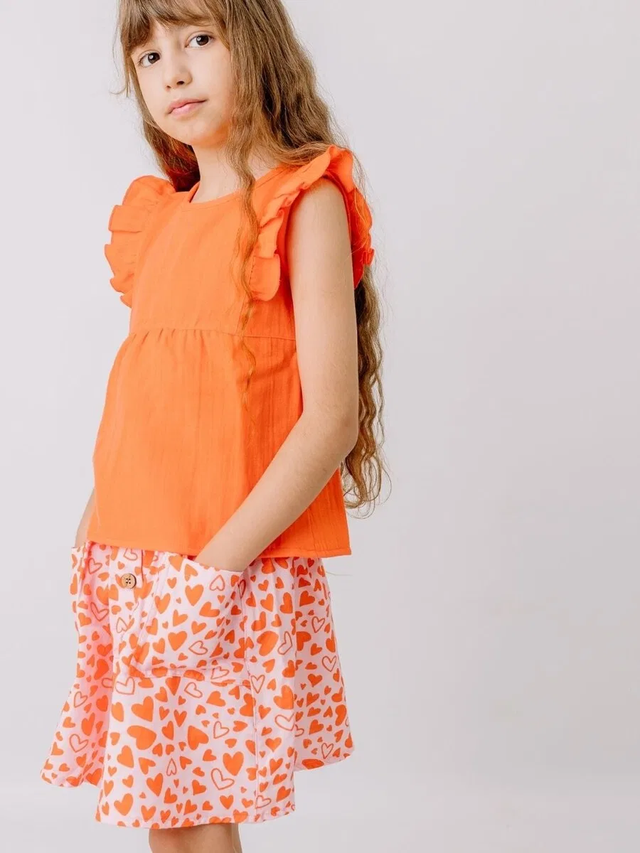 Юбка Walkiddy 'Walkiddy - Little Big Hearts Skirt' в розовом цвете — фото 4